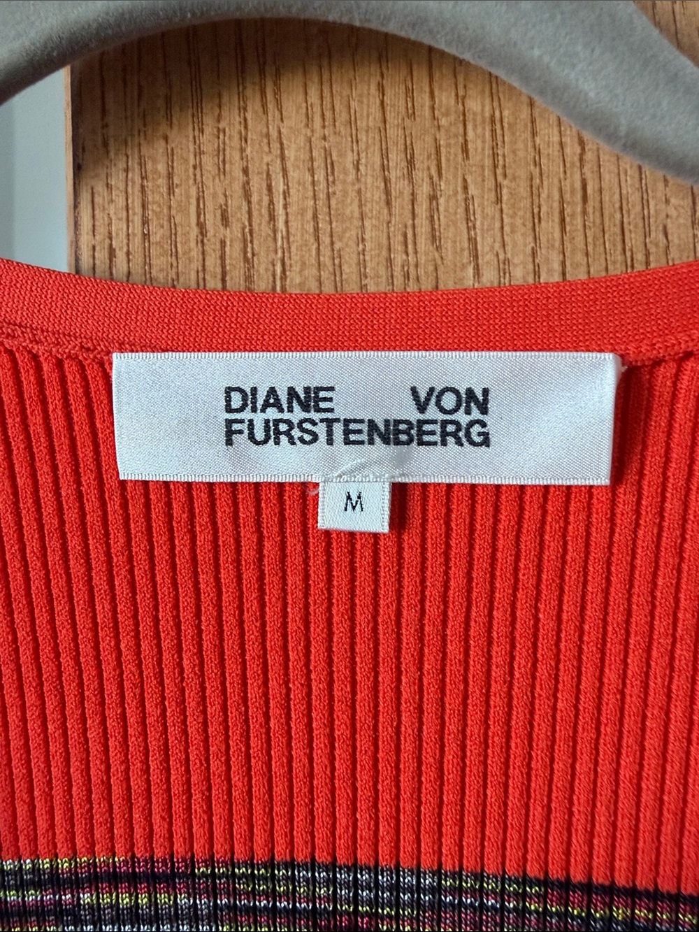 DVF Striped Wrap Cardigan - Picture 2 of 3